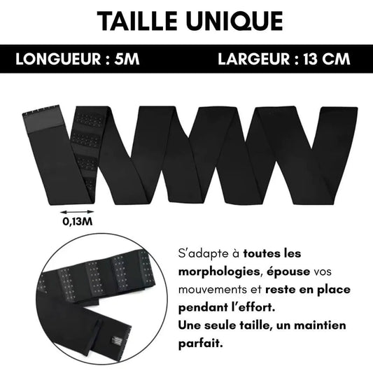 Pack Minceur : Ceinture Gainante 5M + 02 Crèmes Amincissantes