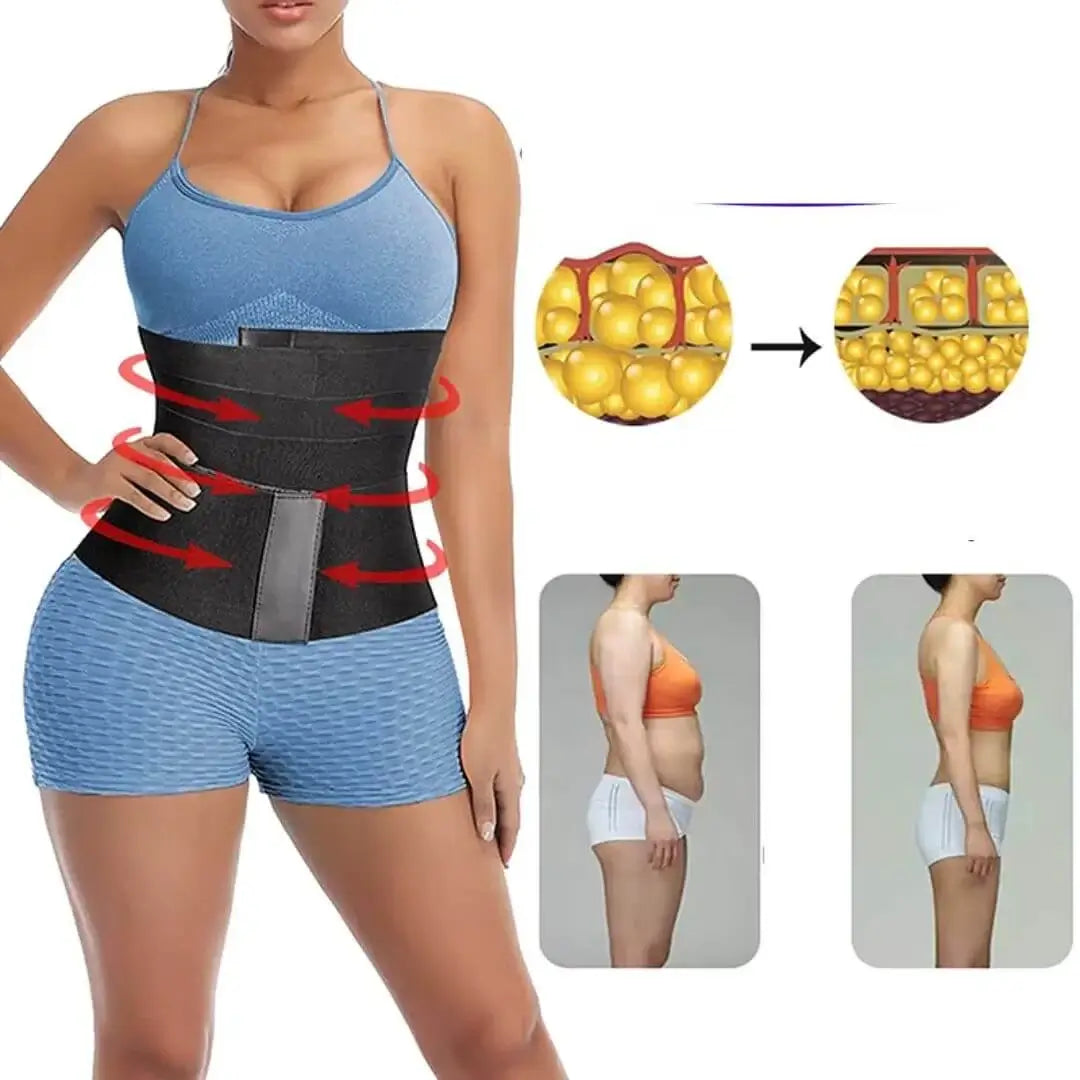 Pack Minceur : Ceinture Gainante 5M + 02 Crèmes Amincissantes