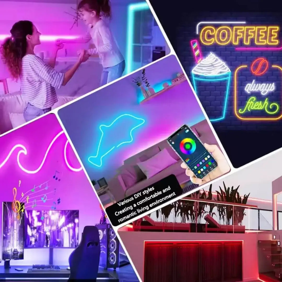 Neon Led Light NeoGlow™ : Une bande lumineuse intelligente et élégante