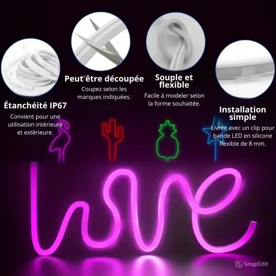 Neon Led Light NeoGlow™ : Une bande lumineuse intelligente et élégante
