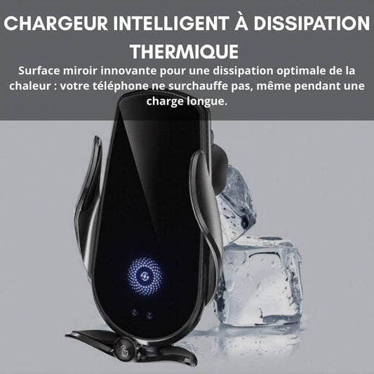 AutoGrip : Support pour Téléphone Intelligent & Chargeur Sans Fil