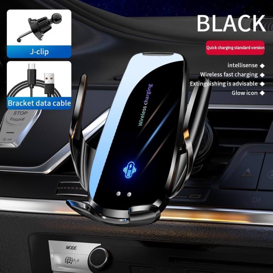 AutoGrip : Support pour Téléphone Intelligent & Chargeur Sans Fil
