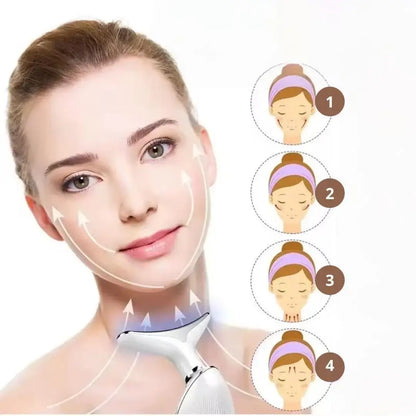 EMS Facial Massager 3-en-1 : Massage, Anti-rides & Anti-âge