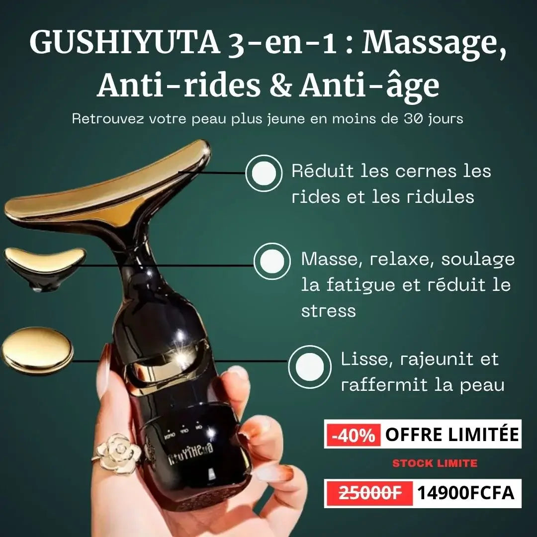 Pack Anti-âge : GUSHIYUTA 3-en-1 + Serum Vitamine C