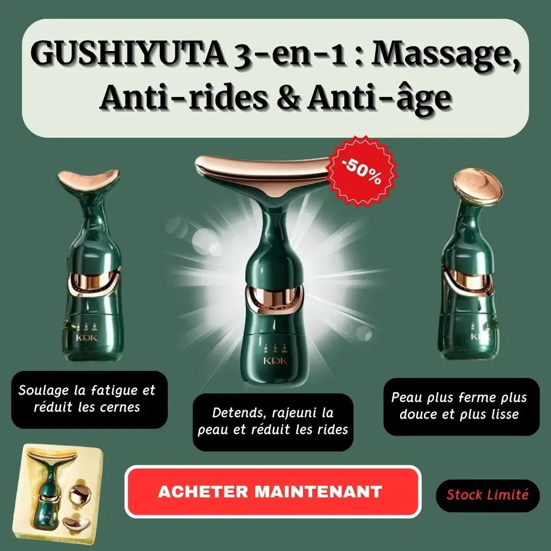 Pack Anti-âge : GUSHIYUTA 3-en-1 + Serum Vitamine C