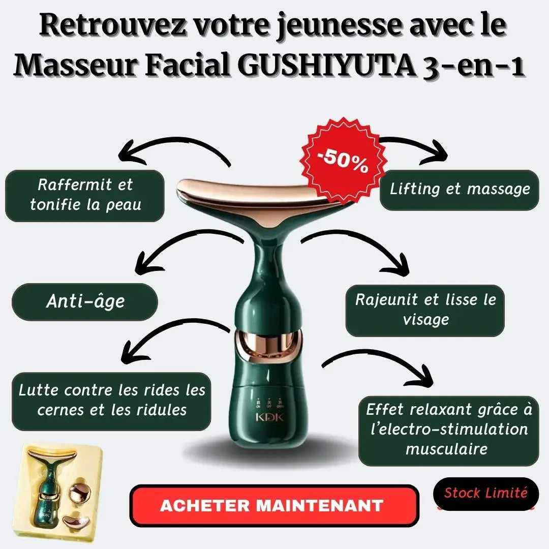 Pack Anti-âge : GUSHIYUTA 3-en-1 + Serum Vitamine C