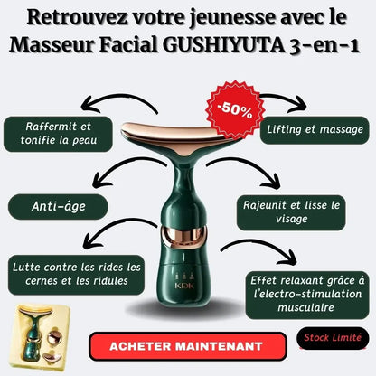 Pack Anti-âge : GUSHIYUTA 3-en-1 + Serum Vitamine C