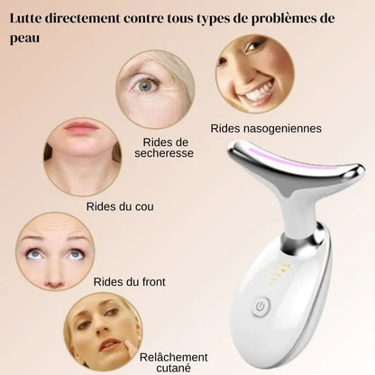 EMS Facial Massager 3-en-1 : Massage, Anti-rides & Anti-âge