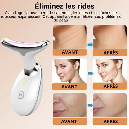 EMS Facial Massager 3-en-1 : Massage, Anti-rides & Anti-âge