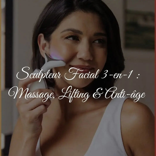 EMS Facial Massager 3-en-1 : Massage, Anti-rides & Anti-âge