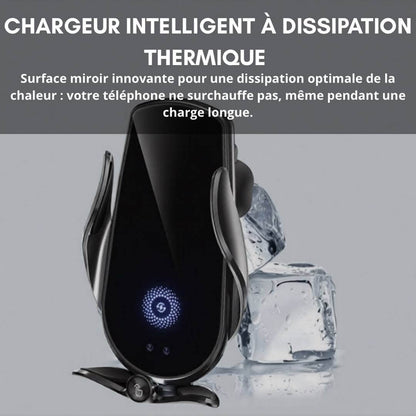 AutoGrip : Support pour Téléphone Intelligent & Chargeur Sans Fil