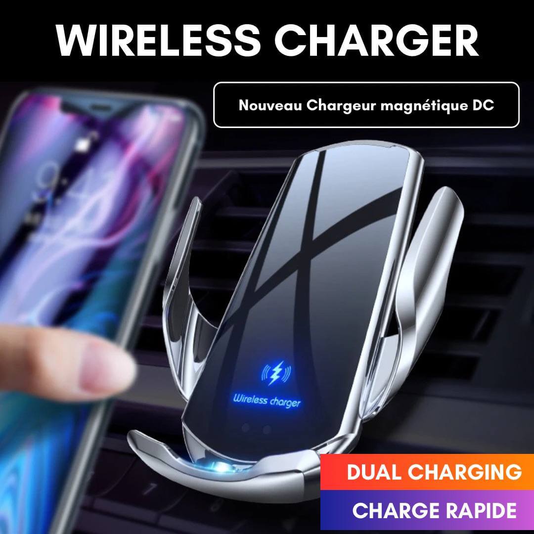 AutoGrip : Support pour Téléphone Intelligent & Chargeur Sans Fil