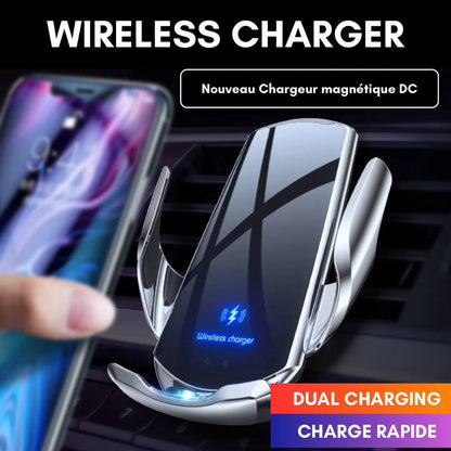 AutoGrip : Support pour Téléphone Intelligent & Chargeur Sans Fil