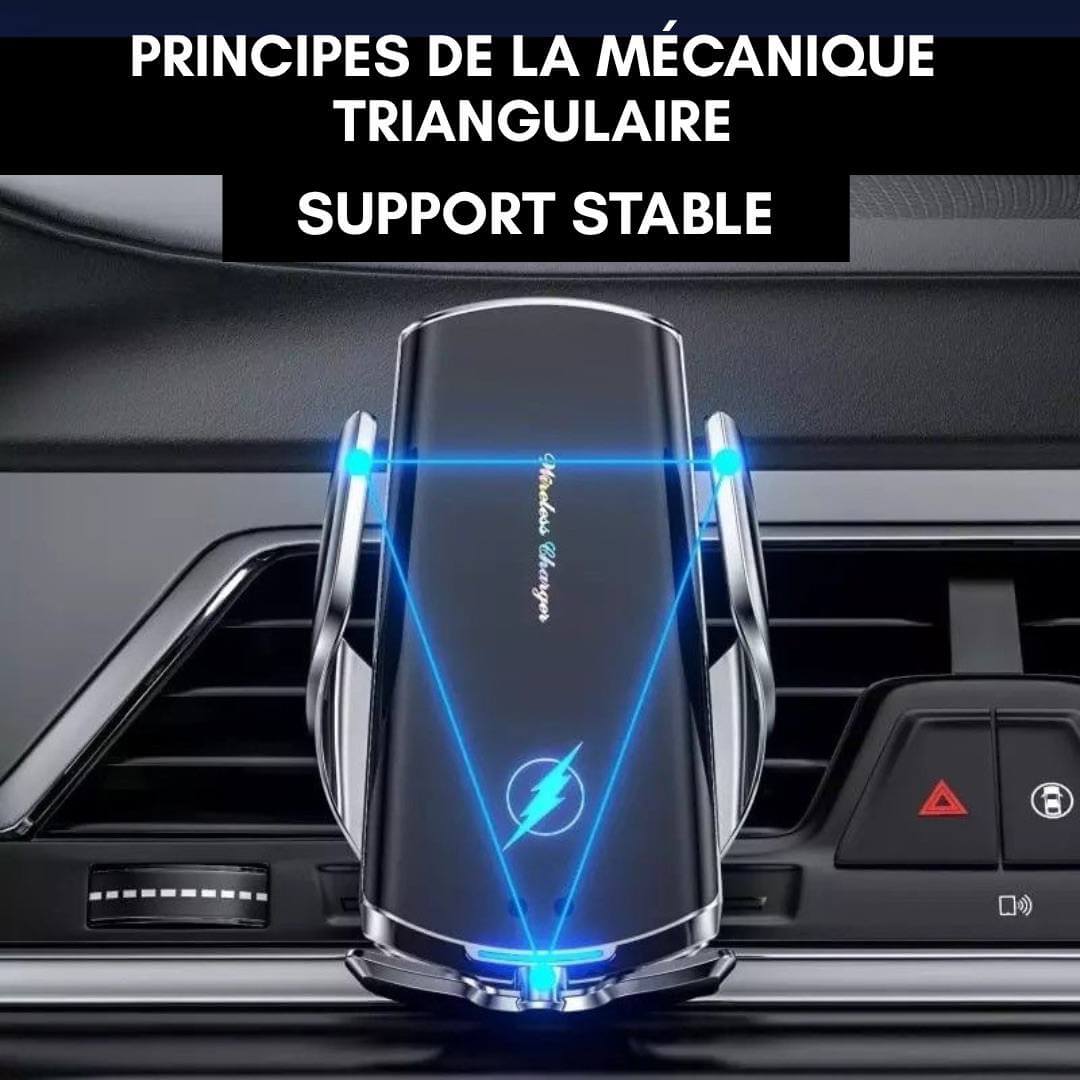 AutoGrip : Support pour Téléphone Intelligent & Chargeur Sans Fil